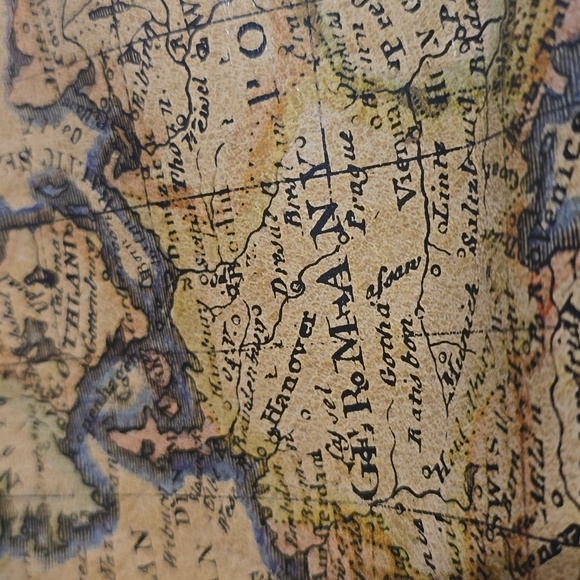 Patricia Nash World Map Patterned Crossover Bag - Picture 11 of 13